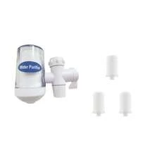 Filtro de grifo con núcleo de filtro de cerámica, sistema de filtración multicapa compuesto. El filtro de malla fina puede bloquear eficazmente la , el óxido y las impurezas invisibles en el agua, proporcionando un flujo de agua talla grande limpia y talla grande clara. Ángulo de agua fácilmente ajustable, sin necesidad de inclinarse, operación flexible y conveniente para limpiar áreas altas o bajas.