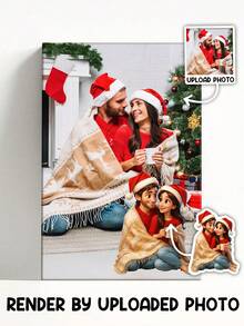 Custom Miniature Doll Canvas Poster/Canvas Prints Personalized Canvas Gifts For Family, Friends, And Couples- Custom Cartoon Portraits For Bedroom, Living Room, And Bathroom Wall Decor