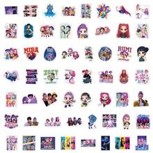 55pcs Cartoon Creative K-Pop Witch Hunter Group Decorative Stickers - DIY Personalized Decals For Journals, Phones, Computers & Desks