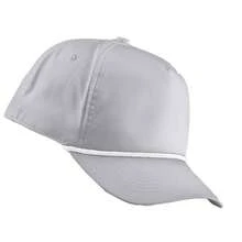 Beechfield Baseball Cap (Light Grey/White) - 100%  Polyester - (RW10628) - Gris Claro - Ver 2