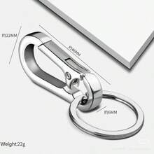 5 pièces Mousqueton porte-clés en acier inoxydable, mousqueton homard de 7 cm avec anneau porte-clés, pince à ressort durable, convient aux hommes, cadeau idéal