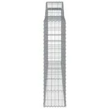 vidaXL Gabions 2 Pcs Vaulted 300x30x120/140 Cm Iron