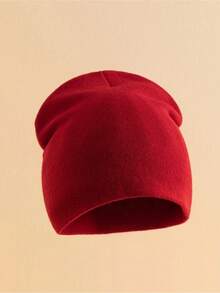 1pc Women's Fashion Simple Jacquard Beanie Hat, Warm Casual Hat Suitable For Autumn/Winter, Halloween Winter Clothing - Multicolor - View 5