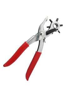 1 Kìm đục lỗ thắt lưng giả da siêu bền – Dụng cụ cầm tay bằng thép xoay có tay cầm cao su màu đỏ dành cho thắt lưng, dự án may vá & thủ công – Món quà hoàn hảo cho những người đam mê DIY, Dụng cụ đục lỗ da giả, Thiết bị làm đồ da | Dụng cụ đục lỗ hiệu quả | Dụng cụ cầm tay bền bỉ - Nhiều màu - Xem 9