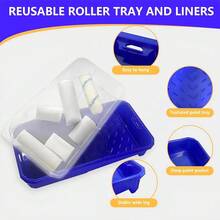 Cross-Border Manual Tool Roller Brush Sponge Roller Set Paint Roller Kit Heat Shrink Roller Set - Paint Roller Kit With Tray - View 8