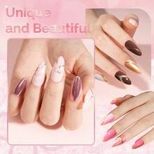 9Pcs Chrome Nail Powder For Gel Nails,Metallic Mirror Effect Pigment Stylish And Technological Fine Glitter For Home DIY Salon Use{"Color_name":"Multi-Color"} - 多色的 - 查看 4