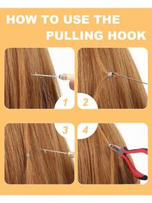 100件套接发套装，3件套珠子工具钳，微纳米环珠子接发或羽毛接发的开启和拆卸工具 - 彩色 - 查看 6