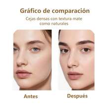 Pomada de Cejas 4 en 1 para Principiantes |   Logra Cejas Perfectas en Minutos |   Acabado Profesional y Duradero - Negro - Ver 3