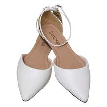 ∴ Sapatilha Salomé Bico Fino Original Colors Confortável sapatos feminina elegante - Cinza Claro - Visão 4