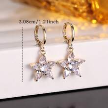 1 Pair Luxury Floral Earrings, Exquisite Niche Design Earrings Suitable For Daily Wear, Dates And Other Occasions To Add An Elegant Charm