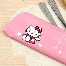 Sanrio Cutie de prânz transparentă Sanrio Hello Kitty, cutie pentru păstrarea prospețimii, cutie de fructe din plastic, cutie de ambalare, sigilată portabilă etanșă, potrivită pentru gustări, fructe, prăjituri, petreceri de picnic, pauză de prânz la birou, cutie de prânz portabilă, recipient rotund pătrat din plastic cu capac, tacâmuri pentru călătorii în aer liber în familie