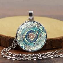 1 Piece Vintage-Style Mandala Pendant Necklace Boho-Chic Circular Design With Handcrafted Intricate Floral Patterns 18K Gold-Plated Chain With Adjustable Length Hypoallergenic & Tarnish-Resistant Perfect For Daily Errands Music Festivals Bohemian-Inspired Outfits Casual Gatherings & Summer Vacations Ideal Gift For Girlfriends & Moms On Valentine's Day And Mother's Day