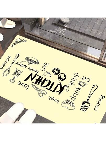 Pearl Digital Non Slip Printed Turkish Vloerkleed AL4035 Zachte Touch, Washable Tapijt Felt Backing PC's Moderne ative Vloer Mat, Living Room, Bedroom, Kitchen, Hallway Or Entryway Available In Many Sizes. Quick Drying, Highly Absorbent, Soft, Com Tafel Both Indoor Outdoor view 4