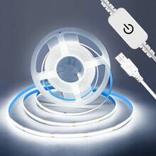 5V COB LED Strip Light USB Night Lights Backlight TV Light String With Touch Sensor Control Dimmer Flexible Cabinet Light Wall Decor DIY Lamp Tape 1M-5M Linear Lightings For Gaming Bedroom Living Room - Toch - View 17