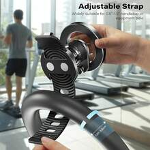 Adjustable Strap  Bar Phone Mount For Peloton Treadmill, Exercise/Stationary Bikes, , Shopping Cart, Fits 0.5-1.5" Handlebars, 17   Gym Phone Holder For  Magsafe