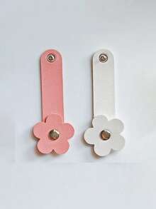 10pcs Fashion Leather Data Cable, Headphone Cable And Other Travel Storage, A Variety Of Colors To Choose From, Portable And Wear-Resistant Design, Suitable For Storing Mobile Phone Accessories Cables, Cable Ties And Home Storage