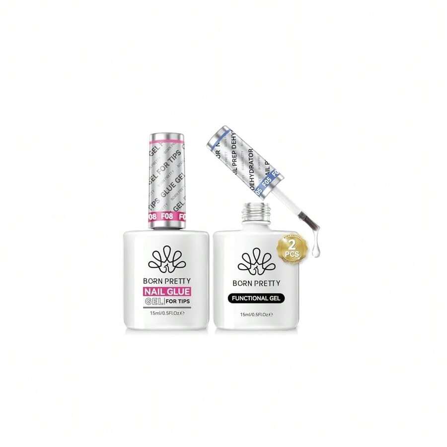15ml Nail Dehydrator And Nail Tips Glue Set, Not Chip Or Peel And Long Lasting For Nails Art{"Color_name":"15mlNailDehydratorandNailTipsGlueSet"} - 15mlNailDehydratorandNailTipsGlueSet - View 1