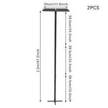 CNCEST 2 Pack Dragon Fruit Trellis For Climbing Plants – Adjustable Metal Garden Plant Support Frame With Stable Cross Base – Vertical Iron Vine Stand For Balcony, Patio, Indoor & Outdoor Use (47.2 Inch) - 黑色 - 查看 5