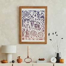 Szablony do rękodzieła, wielokrotnego użytku, szablony tekstur, abstrakcyjne tło, szablon do malowania na drewnianych meblach, karton, płótno, papier do scrapbookingu (16 szt.)