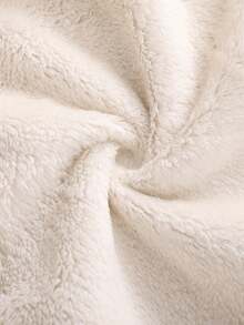 1pc Spring/Autumn New Baby Girls Crew Neck Sleeveless Jacket, Toddler Girls Beige Bear Print Vest, Fashionable Soft & Warm Casual Outerwear For Infant Daily Wear