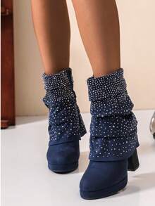 FASHION BOOTS FOR WOMEN - 2-blue - View 2