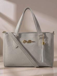 Women Shoulder Bags - 米色 - 查看 1