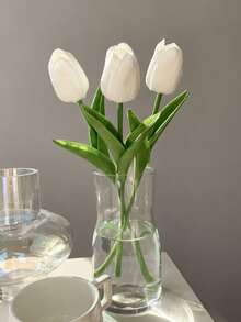 39支/19支/10支/1支仿真郁金香，触感逼真，家居装饰郁金香，适用于婚礼装饰、新娘背景道具、花束、胸花、腕花、婚礼拱门、派对装饰、礼品装饰、餐厅中心摆件。