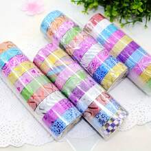 20 cuộn nhãn dán trang trí lấp lánh màu vàng, băng dính chống thấm nước, băng dính lấp lánh nhỏ, băng dính chống thấm nước và băng dính trang trí thủ công nhiều màu sắc tự làm, băng dính trang trí lấp lánh nghệ thuật, thích hợp để gói quà, làm đồ thủ công và trang trí thủ công. - Nhiều màu - Xem 7