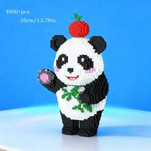 15.000 Stücke großes Bauklötze Spielzeug, Panda Puzzle Spielzeug Dekoration, Erwachsenen Hochschwierigkeits Panda Bauklötze Geschenk, 3D Puzzle Spielzeug Dekorations Geschenk