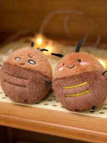 1 件有趣的毛绒蟑螂娃娃，适合作为包包挂件或钥匙扣，是送给家人和朋友的绝佳礼物，适合圣诞节、罗拉克斯、头脑特工队毛绒玩具、丑娃娃 - 彩色 - 查看 8