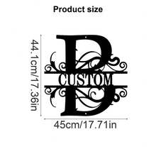 1 Fine Metal Art Logo - Personalized Last Name Logo, Name Design, Home Decoration With Custom Initials Thumbnail, Classic Style, Wall-Mounted Wall Art Decoration For Theme Parties, Perfect Heartfelt Gifts For Friends And Family, Customizable Wedding Gifts., Valentine Day, Valentine Day Decor Ornamental Exquisite, High-Quality Custom, Personalized, Unique Ideal Gifts For Her Pets ,Forever Love - Multicolor - View 113