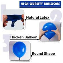 127pcs Balloons,  Balloons Different Sizes Pack Of 36 Inch 18 Inch 12 Inch 10 Inch 5 Inch Balloons For Balloon Garland - Trending, Best Seller, New Arrival, Party Supplies, Elegant Decor, Party Decoration, Wedding & Birthday - 藍色 - 查看 4