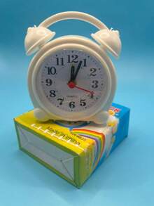 Reloj de Mesa y Escritorio Digital Portátil con Diseño Moderno CL062 - Blanco - Ver 4