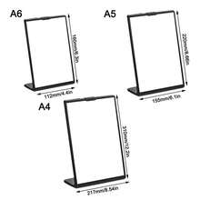 Transparent Acrylic Panel Menu Display Stand A4 A5 A6 Table Card Sign Collection Photo Protection Holder Album Postcard Souvenir Display Stand Table Brand High-End Plastic Wine Catalog Menu A5 A6 Type Name Idol Photocard Holder Card Desktop Photo Display Frame - Multicolor - View 5
