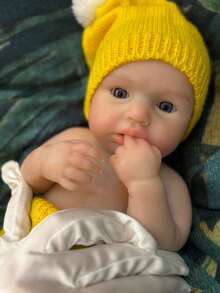 13 Inch Realistic Loulou Bathable Full Body Silicone Reborn Baby Girl Adorable Can Open Mouth Handmade Newborn Doll For Children Birthday Present (Anatomically Accurate) - Silicone Doll - View 5