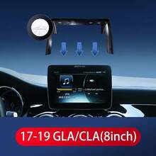 LCARS 梅赛德斯-奔驰 CLA/GLA/GLC/A 级/B 级/C 级/V 级车载手机磁力支架，屏幕安装底座导航支架 - 黑色 - 查看 10