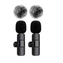 Microphone sans fil Lavalier pour smartphone, microphone sans fil plug-and-play pour l'enregistrement vidéo/audio, micro-cravate pour interview/vlog/enseignement