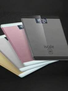 1pc Battery Powered Digital Bathroom Scale, Made Of Durable ABS Plastic, High Precision Weighing, Clear LCD Display, Non-Slip Rubber Base, Compact & Space-Saving Design, Suitable For Home, Dorm, Bathroom, Adults, Fitness Enthusiasts And Weight Management, All-Year-Round Essential Household Item - Multicolor - View 9