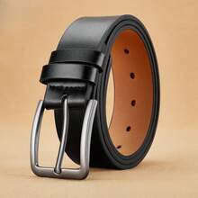 1 Men's Widened Belt, PU Belt, Versatile Men's Pants Belt, Suitable For Men's Casual Belt, Father's Day Gift - 黑色 - 查看 11