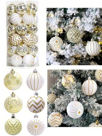 12pcs-Christmas Ball Ornaments Gold Christmas Ornaments Set And Christmas Ornament Hooks For Christmas Tree Decoration Shatterproof Christmas Hanging Balls For Christmas Party Home Decoration, Christmas, For Holiday Wedding Christmas Tree Decoration,Gold Christmas Decoration,Artificial Cold Christmas Tree Ornaments,DIY Christmas Ball Ornaments,,Christmas Decor Home,Christmas Gifts,Christmas Ornaments For Tree
