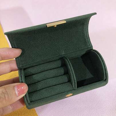 Elegant Mini Jewelry Organizer Box - Portable, Anti-Tarnish Velvet Lined For Rings & Accessories - Perfect Gift For Women On Mother's Day, Valentine's, Birthdays