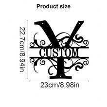 1 Fine Metal Art Logo - Personalized Last Name Logo, Name Design, Home Decoration With Custom Initials Thumbnail, Classic Style, Wall-Mounted Wall Art Decoration For Theme Parties, Perfect Heartfelt Gifts For Friends And Family, Customizable Wedding Gifts., Valentine Day, Valentine Day Decor Ornamental Exquisite, High-Quality Custom, Personalized, Unique Ideal Gifts For Her Pets ,Forever Love - Multicolor - View 51