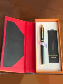 [Customized] Personalized Engraved Metal Business Office Ball Pen Gift Set With Refill, 2pcs, High Quality Ballpoint Pen For Daily Writing, Signature, Birthday, Father's Day, Thanksgiving, Christmas, Gift For Friends, Relatives, Leaders, Colleagues Back To School - Multicolor - View 93