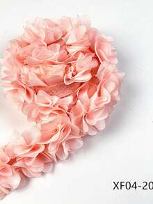 19 Colors Available, 13pcs 5cm Width 3D Chiffon Flower DIY Trim For Headband, Shoes, Hat Decoration