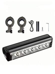 Rechargeable Bicycle Light - Super Bright Bike Headlight, Bicycle Flashlight For Night Riding - Multicolor - View 12