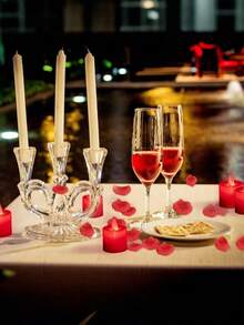 24/12/1pcs Flameless LED Tea Light Candles, Red Battery Operated Electronic Simulation Candles, Suitable For Wedding, Party, Christmas, Valentine's Day And Holiday Celebration Decoration, Can Be Used As Table Centerpiece, Anniversary, Outdoor Decoration, Christmas Decoration, Red Tea Light, Flameless Candle, Christmas Decoration, LED Candle, Twilight Birthday Decoration (Red) - Red - View 6
