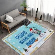 1/3/4 piezas de alfombras con temática de Paw Patrol para Navidad, agrega magia alegre a tu habitación; adecuado para sala de estar, dormitorio, etc.