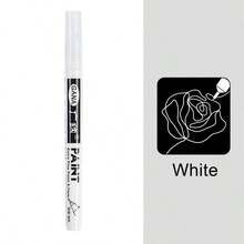 Caneta Marcadora de Tinta Tipo Agulha com Ponta de 0,7mm, Marcador Permanente, 4 Cores (Dourado, Prata, Preto, Branco) Para Retoque de Modelos em Metal, Brinquedos, Madeira, Pedras, Pintura de Pneus, Cartões de Saudação, DIY, Volta às Aulas - Multicolorido - Visão 15