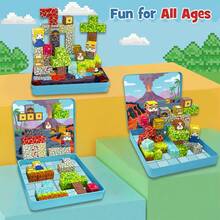 Magnetic Blocks Travel Magnet Cube Magnetic Building Blocks Toys With Portable Iron Box STEM Educational Magnet Toys For Kids