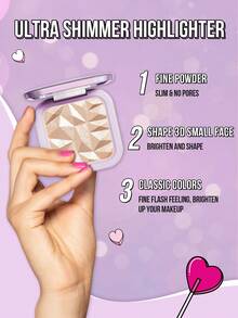 MISSLYN - 2支装高光套装，超闪亮高光，提亮肤色，打造光彩妆容，银色珠光高光，提亮肤色，高显色度柔滑配方，自然光泽 - #2+#1 - 查看 3